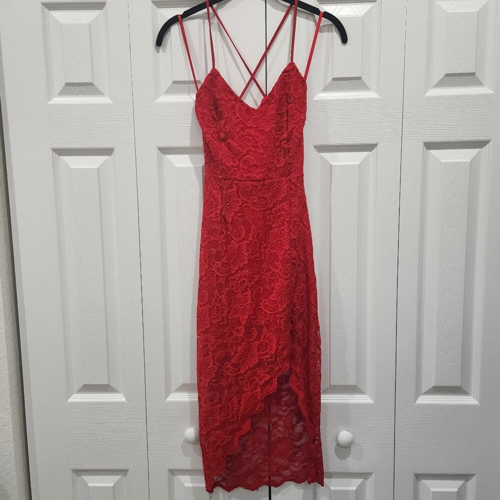 Red lace dress from Windsor